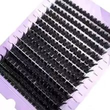 14 Rows 5D Fluffy Cluster Lashes 60D/80D/100D Thick Eyelash D/DD Curl 9-16mm Mix Individual Lashes DIY Lash Extensions
